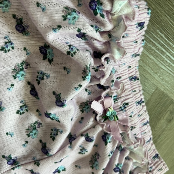 🍋 Floral Pink Shorts fll - Picture 3 of 9